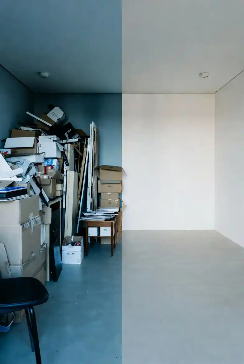 Avant après débarras et nettoyage pour location