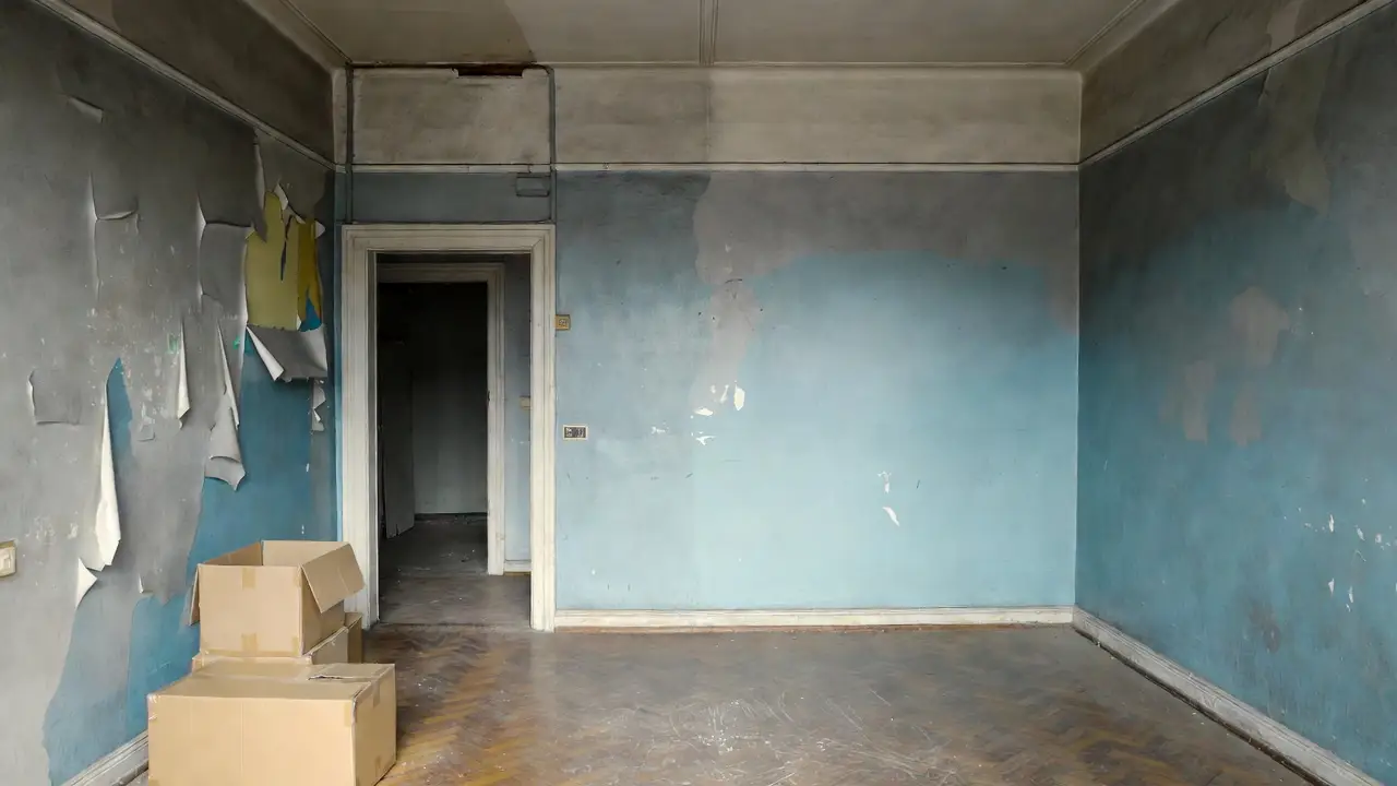Pièce à vider avant rénovation